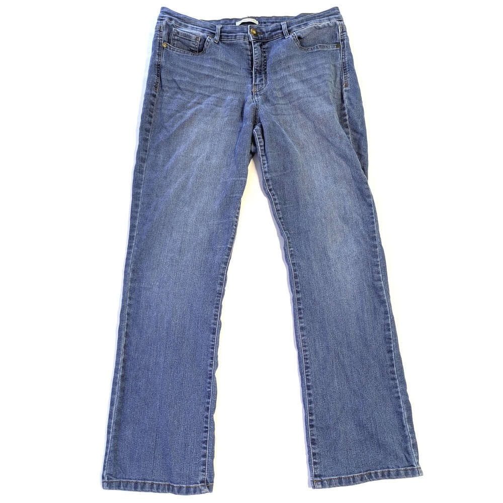 Canyon River Blues Womens Size 16 AVG Medium Wash Straight Leg Denim Jeans Blue
